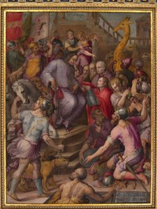 Lorenzo the Magnificent Receives the Tribute of the Ambassadors by Giorgio Vasari